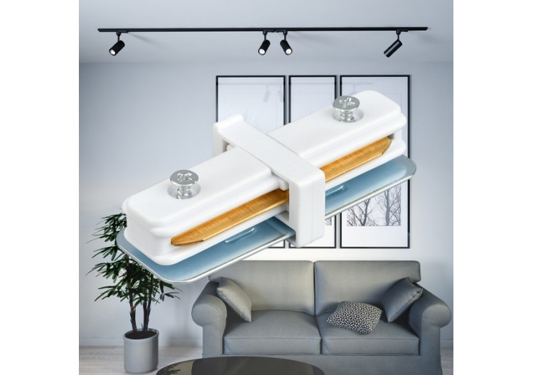 Connecteur pour rail de fixation 78mm Blanc - BY40-00240 - Braytron 2