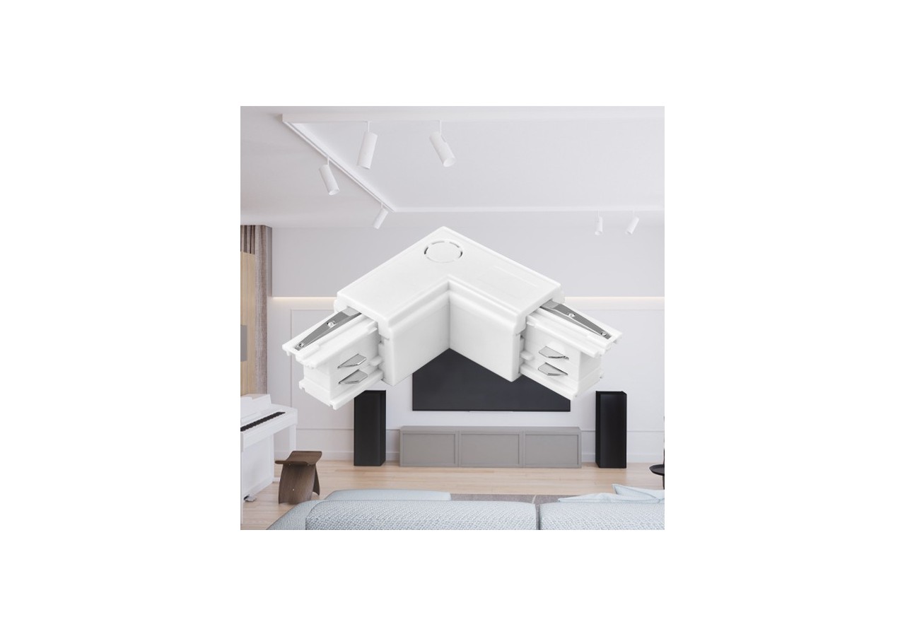 Connecteur pour rail de fixation 66mm Blanc - BY40-00330 - Braytron