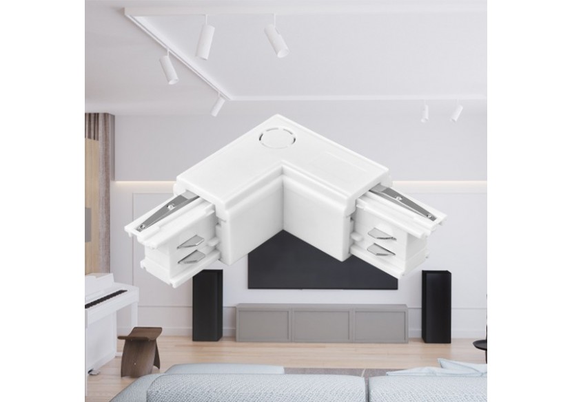 Connecteur pour rail de fixation 66mm Blanc - BY40-00330 - Braytron Connecteur pour rail de fixation 66mm Blanc - BY40-00330 - Braytron