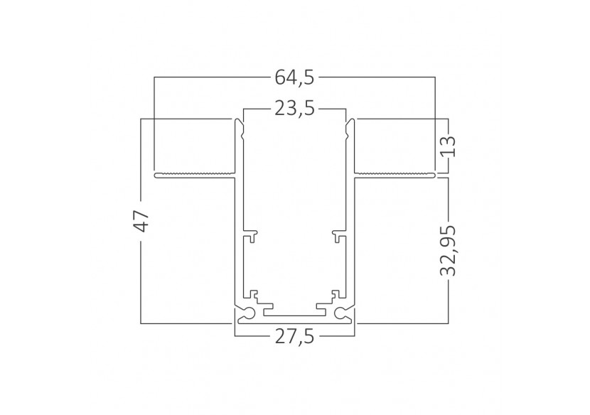 Rail de fixation magnétique 1000mm Noir - BY41-00111 - Braytron Rail de fixation magnétique 1000mm Noir - BY41-00111 - Braytron