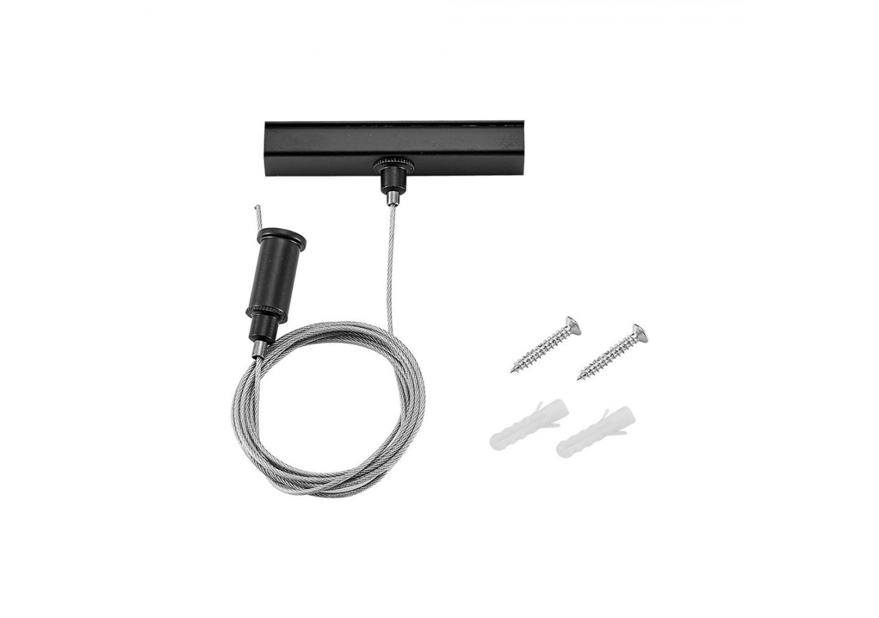 Kit de suspension pour rail magnétique 1500mm Noir - BY41-90041 - Braytron