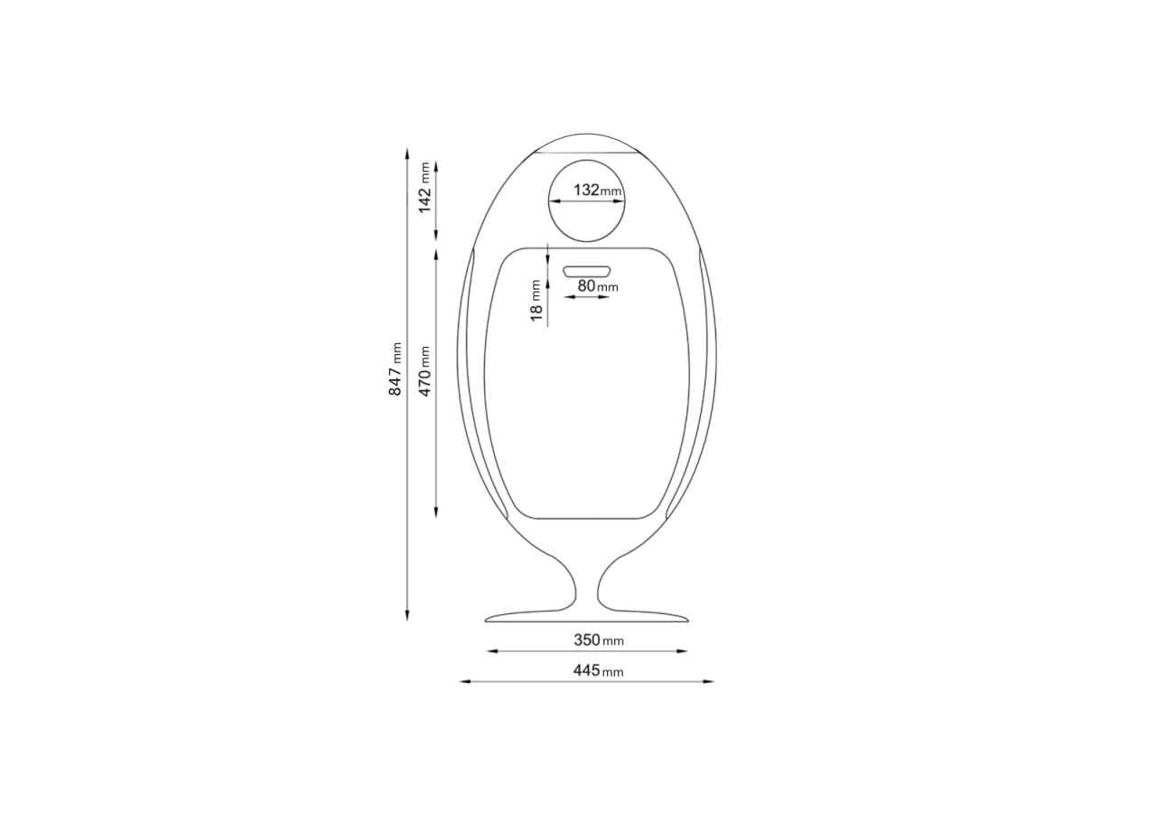 Poubelle de tri sélectif 3 compartiments de 18l Ovetto Galà bleu ciel - S-DOV010G0314 - Soldidesign
