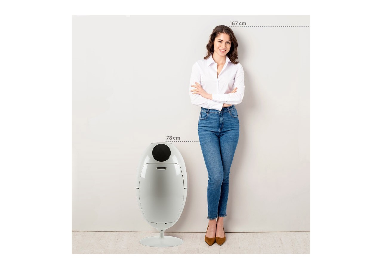 Poubelle de tri sélectif 3 compartiments de 18l Ovetto Lacoque Amico - S-DOV010A0103 - Soldidesign