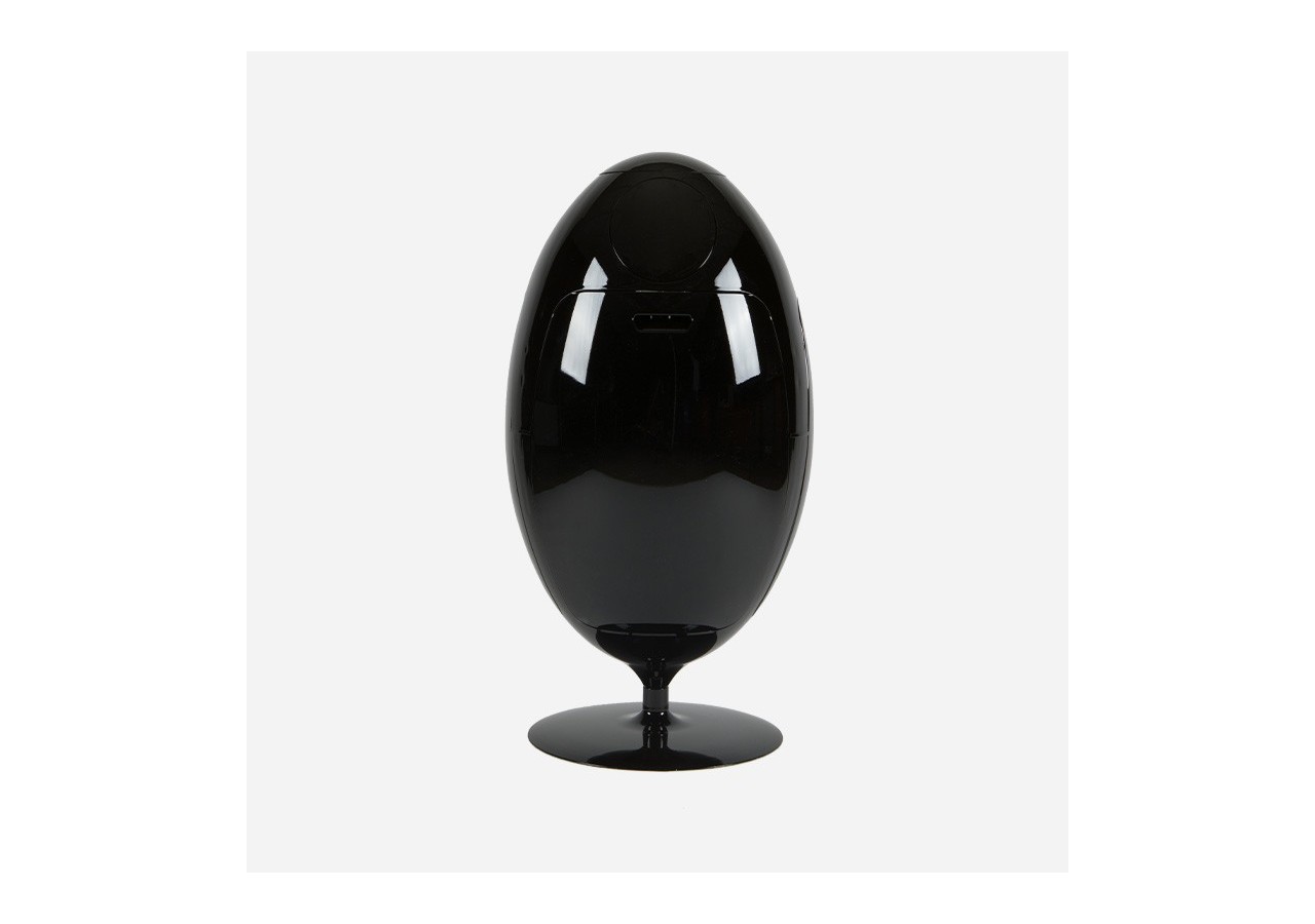 Poubelle de tri sélectif 3 compartiments de 18l Ovetto Galà noir - S-DOV010G0303 - Soldidesign