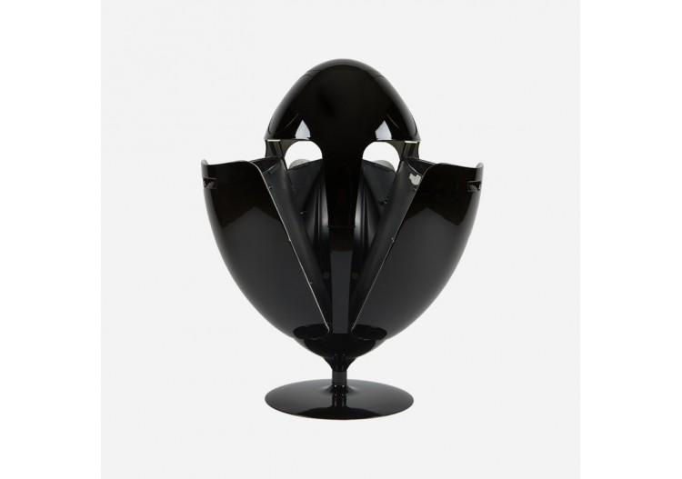 Poubelle de tri sélectif 3 compartiments de 18l Ovetto Galà noir - S-DOV010G0303 - Soldidesign 2