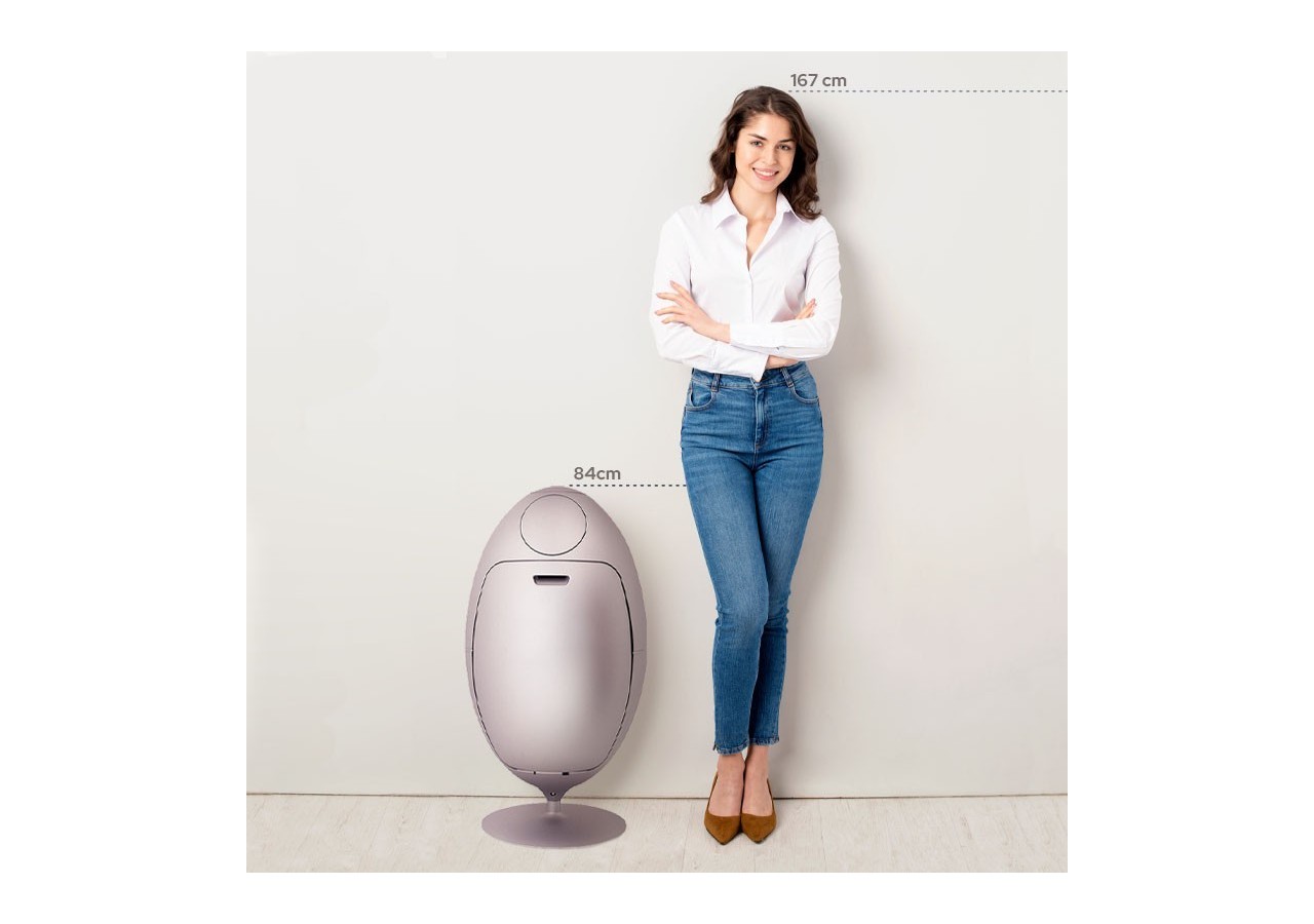 Poubelle de tri sélectif 3 compartiments de 18l Ovetto Galà noir - S-DOV010G0303 - Soldidesign