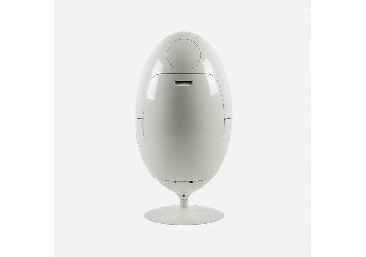 Poubelle de tri sélectif 3 compartiments de 18l Ovetto blanc - S-DOV010A0201 - Soldidesign