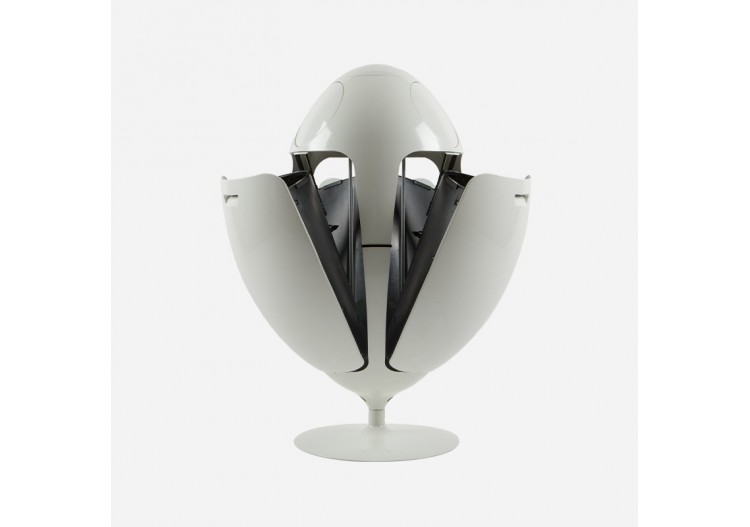 Poubelle de tri sélectif 3 compartiments de 18l Ovetto blanc - S-DOV010A0201 - Soldidesign 2