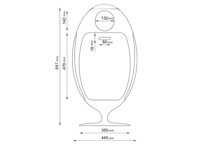 Poubelle de tri sélectif 3 compartiments de 18l Ovetto Galà orange brillant - S-DOV010G0305 - Soldidesign