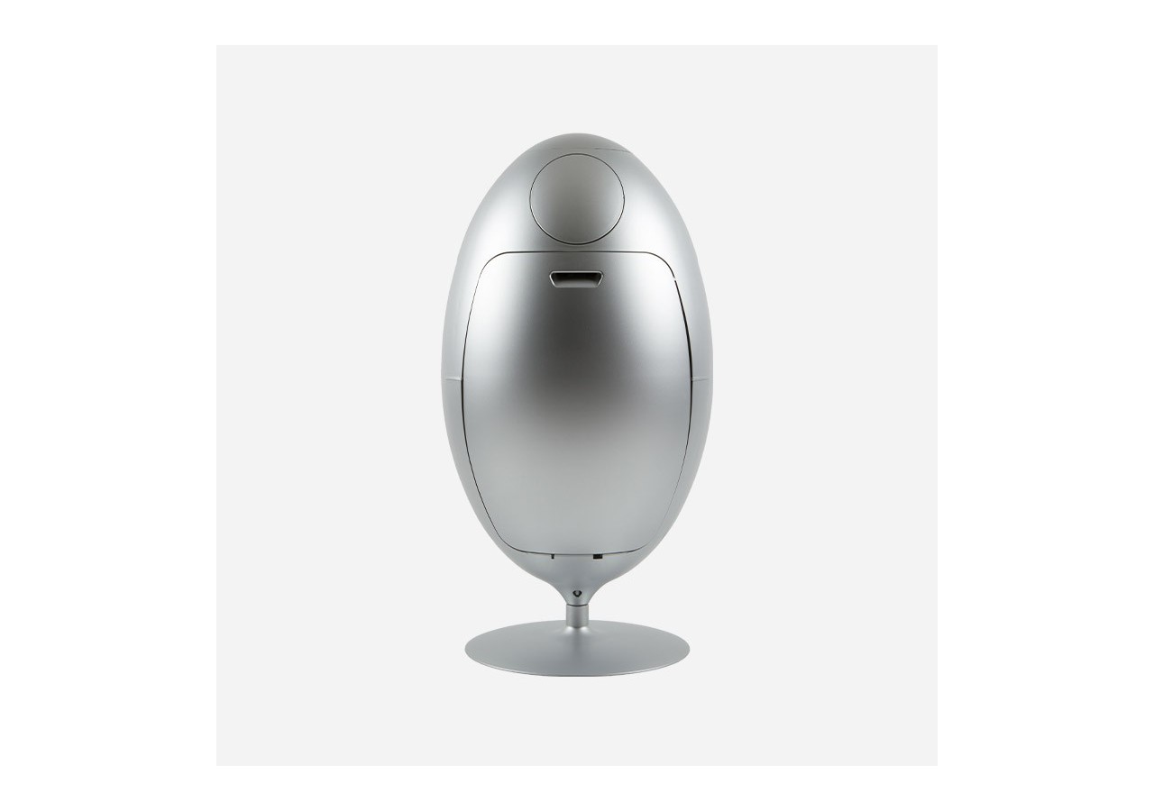 Poubelle de tri sélectif 3 compartiments de 18l Ovetto métal aluminium - S-DOV010M0401 - Soldidesign