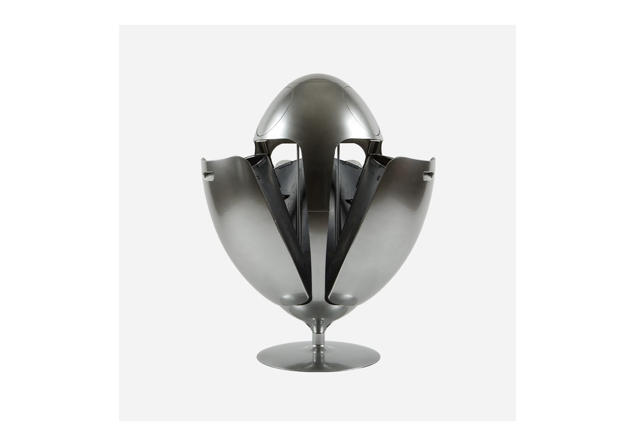 Poubelle de tri sélectif 3 compartiments de 18l Ovetto métal chromé - S-DOV010M0406 - Soldidesign