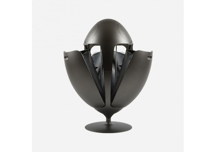 Poubelle de tri sélectif 3 compartiments de 18l Ovetto métal nikel - S-DOV010M0407 - Soldidesign 2