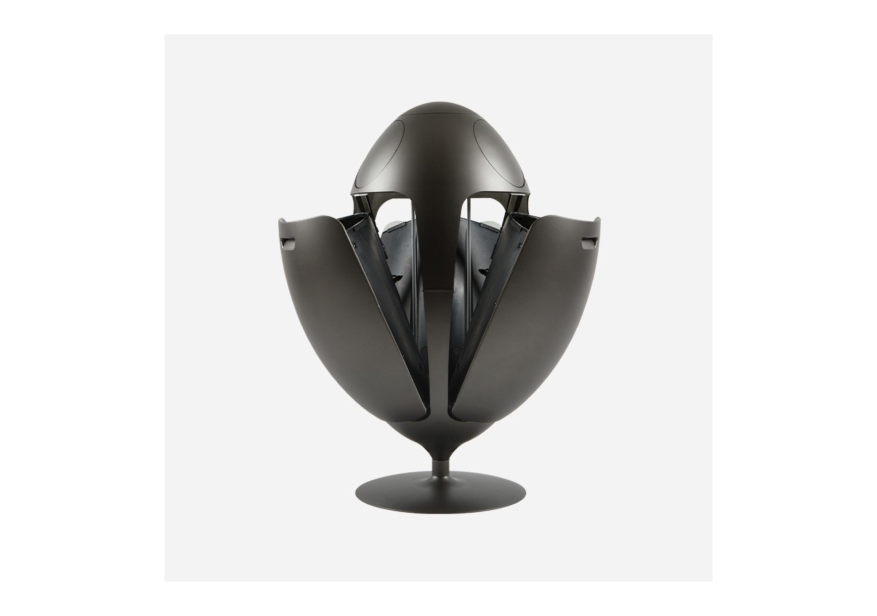 Poubelle de tri sélectif 3 compartiments de 18l Ovetto métal nikel - S-DOV010M0407 - Soldidesign