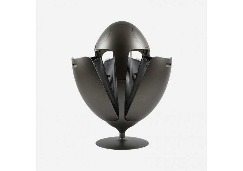 Poubelle de tri sélectif 3 compartiments de 18l Ovetto métal nikel - S-DOV010M0407 - Soldidesign