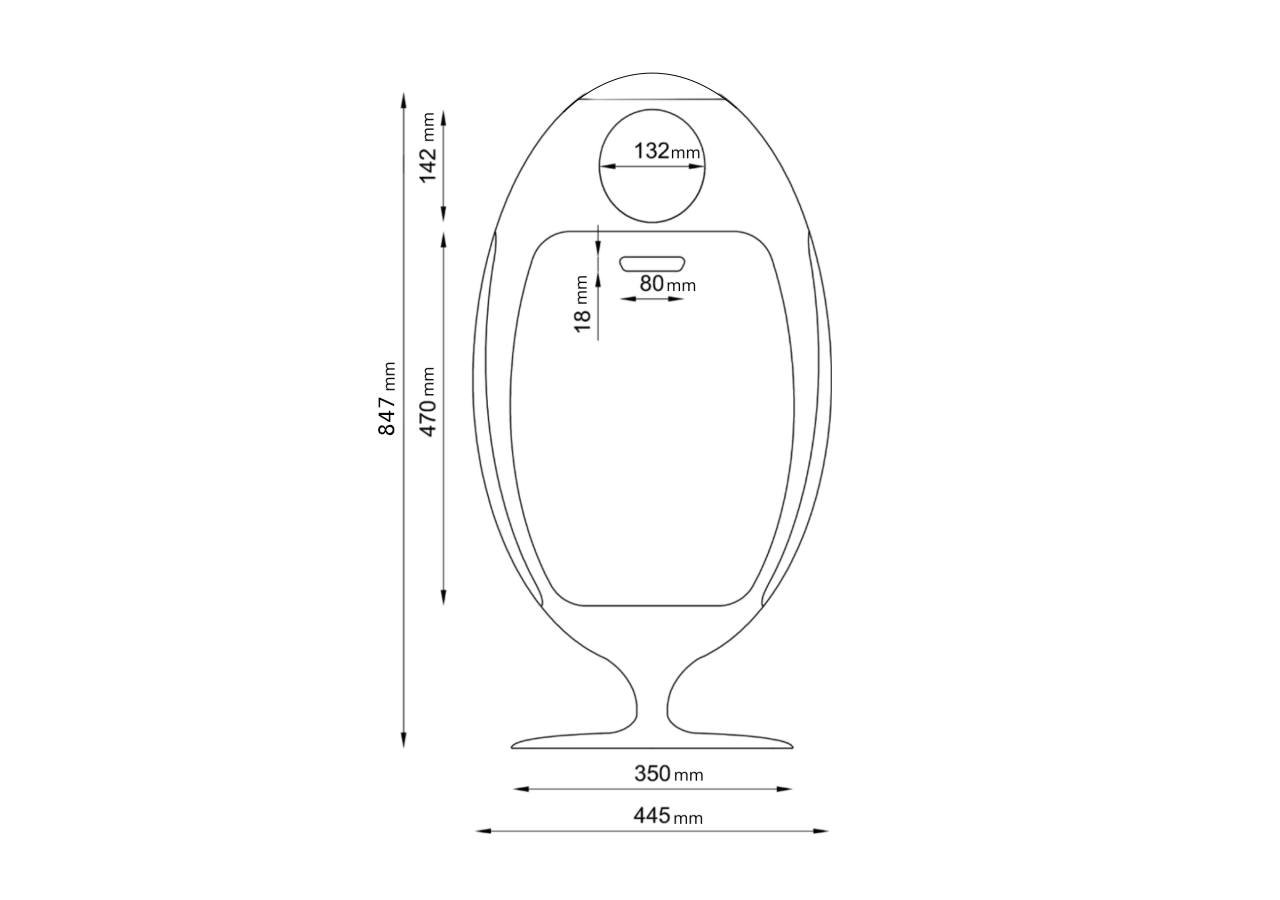 Poubelle de tri sélectif 3 compartiments de 18l Ovetto métal nikel - S-DOV010M0407 - Soldidesign