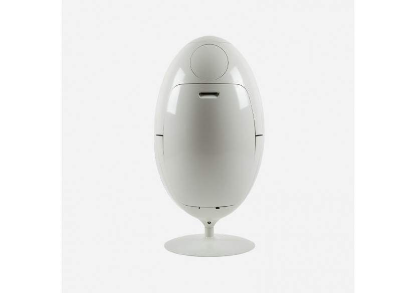 Poubelle de tri sélectif 3 compartiments de 18l Ovetto blanc pack spécial - S-DOV010A0201BIS - Soldidesign