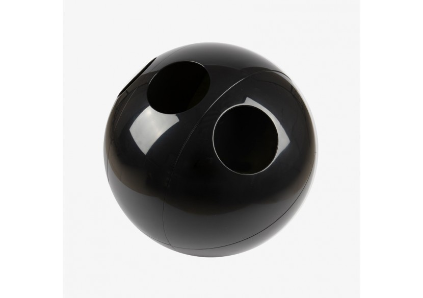 Poubelle de tri sélectif 3 compartiments 1x60l 2x30l Sfera noir - S-DSF020A0101 - Soldidesign