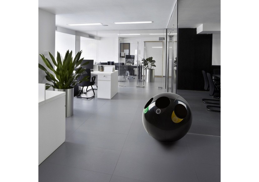 Poubelle de tri sélectif 3 compartiments 1x60l 2x30l Sfera noir - S-DSF020A0101 - Soldidesign