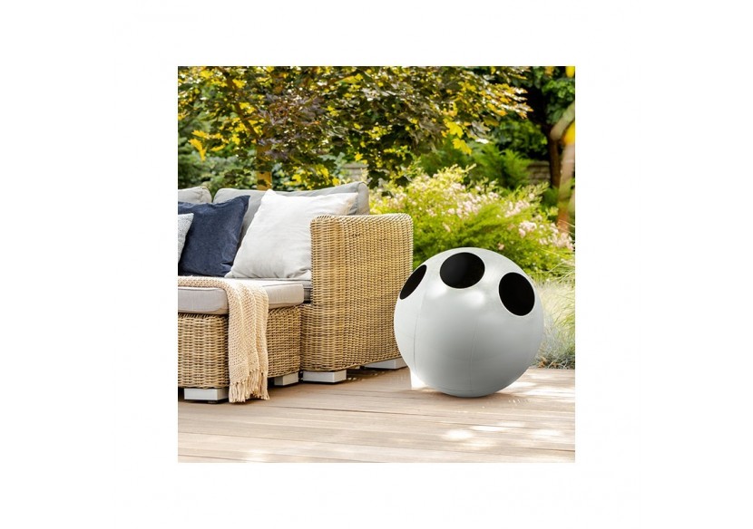 Poubelle de tri sélectif 3 compartiments 1x60l 2x30l Sfera blanc - S-DSF020G0305 - Soldidesign