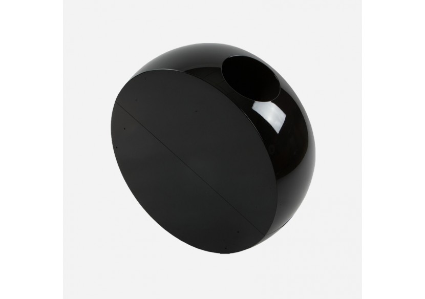 Poubelle de tri sélectif 60l Hémisphère noir - S-DSF020A0102 - Soldidesign