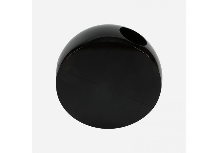 Poubelle de tri sélectif 60l Hémisphère noir - S-DSF020A0102 - Soldidesign