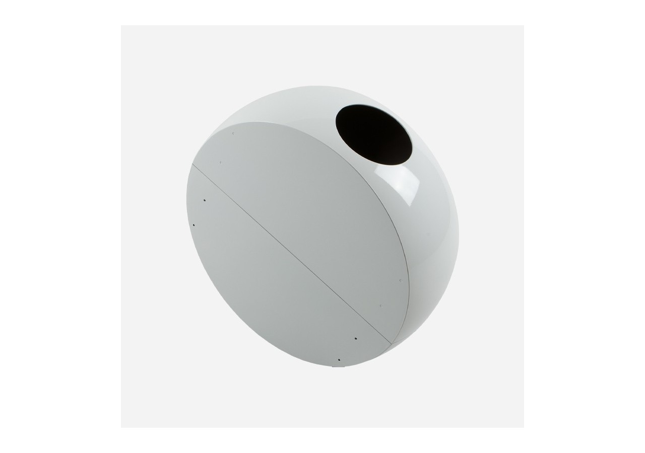 Poubelle de tri sélectif 60l Hémisphère blanc - S-DSF020G0306 - Soldidesign