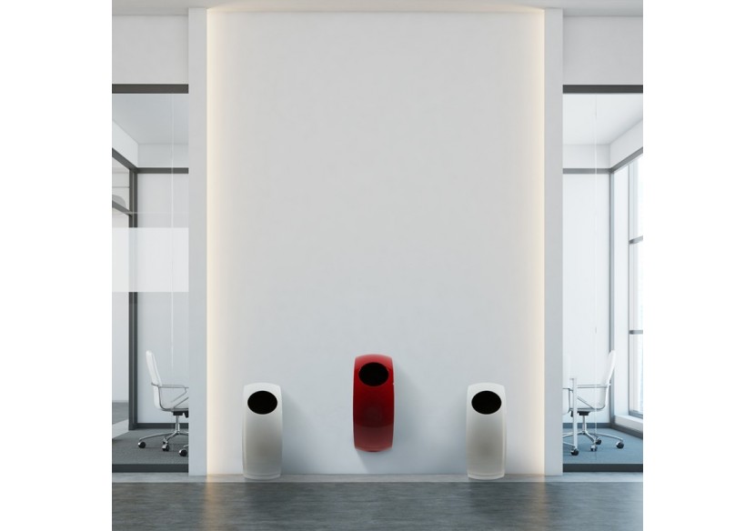 Poubelle de tri sélectif 60l Hémisphère blanc - S-DSF020G0306 - Soldidesign