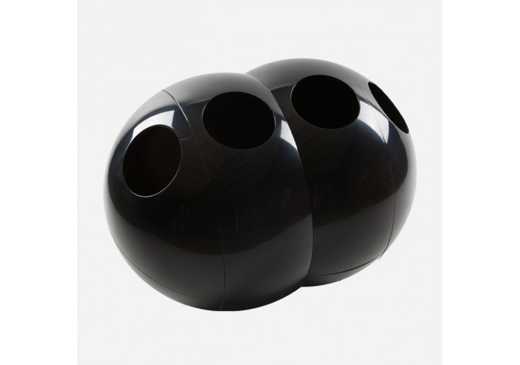 Poubelle de tri sélectif 4 compartiments de 45l Modular noir - S-DSF-SC2L2-020A0604 - Soldidesign 2