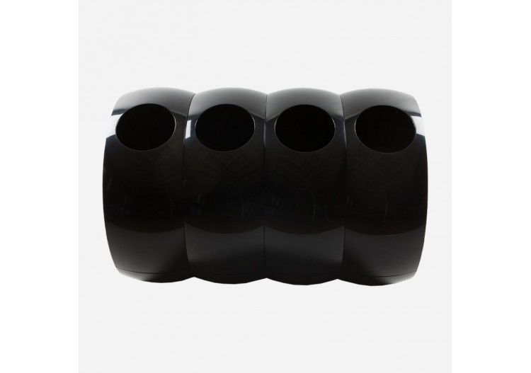 Poubelle de tri sélectif 4 compartiments de 60l Modular noir - S-DSF-SC4-020A0603 - Soldidesign