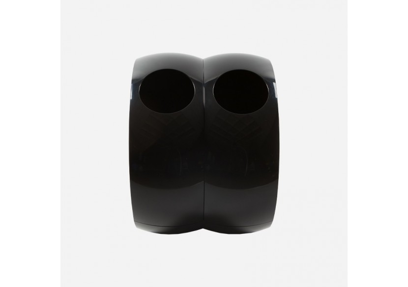 Poubelle de tri sélectif 2 compartiments de 60l Modular noir - S-DSF-SC2-020A0601 - Soldidesign