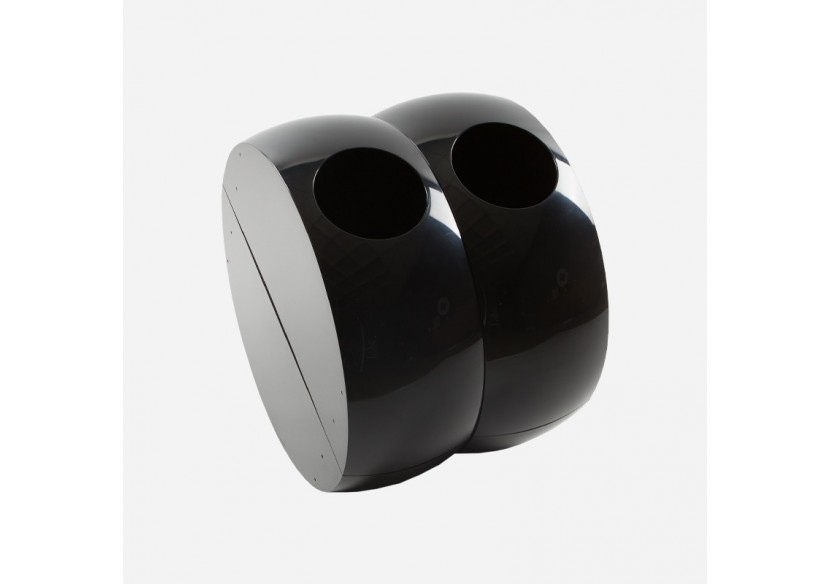 Poubelle de tri sélectif 2 compartiments de 60l Modular noir - S-DSF-SC2-020A0601 - Soldidesign