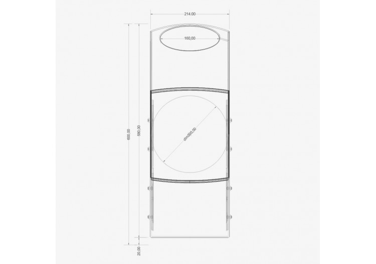 Poubelle de tri sélectif 4 compartiments de 60l Modular noir - S-DSF-SC3L2-020A0605 - Soldidesign 2