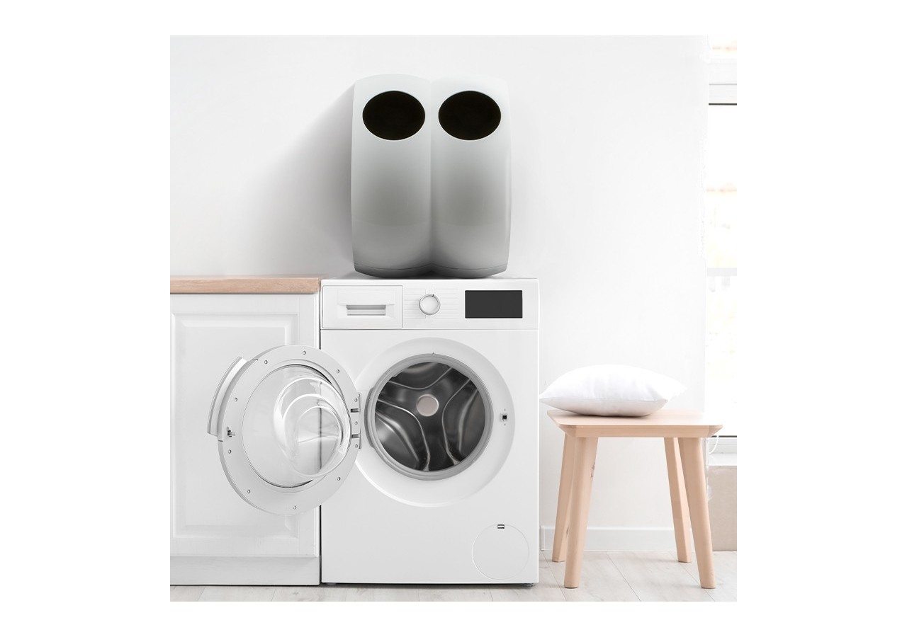 Panier à linge 60l Buc blanc - S-DSFBUC020G0504 - Soldidesign