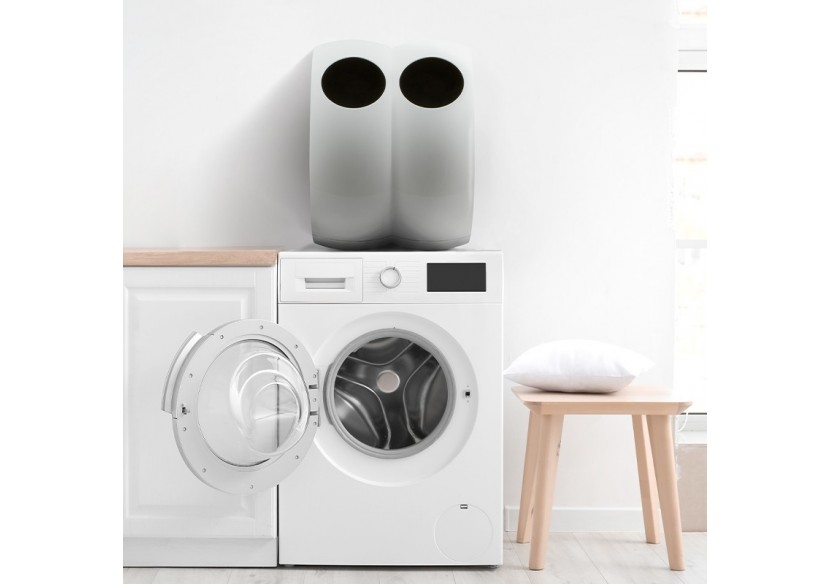 Panier à linge 60l Buc blanc - S-DSFBUC020G0504 - Soldidesign