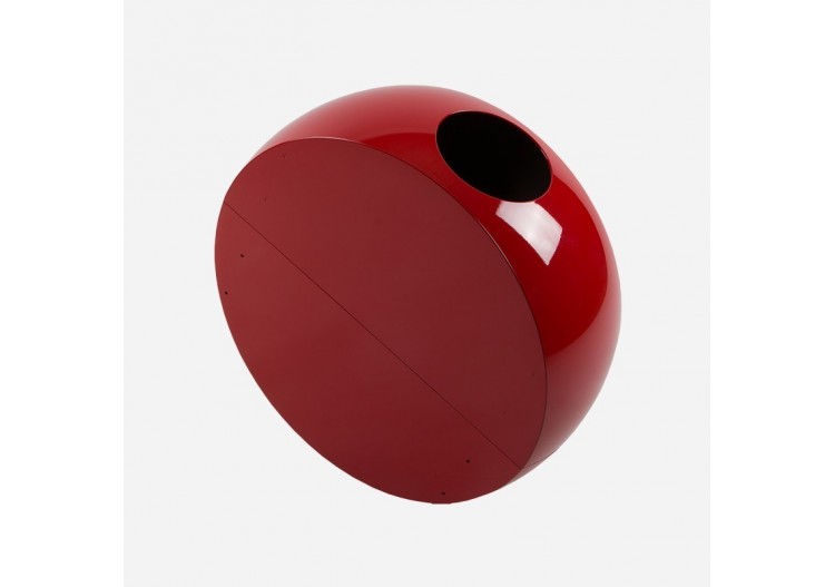 Panier à linge 60l Buc rouge brillant - S-DSFBUC020G0506 - Soldidesign 2