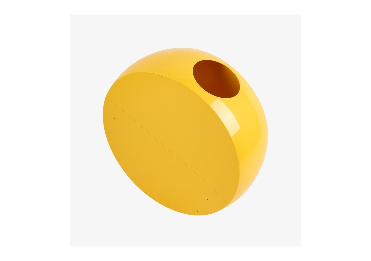 Panier à linge 60l Buc jaune brillant - S-DSFBUC020G0508 - Soldidesign