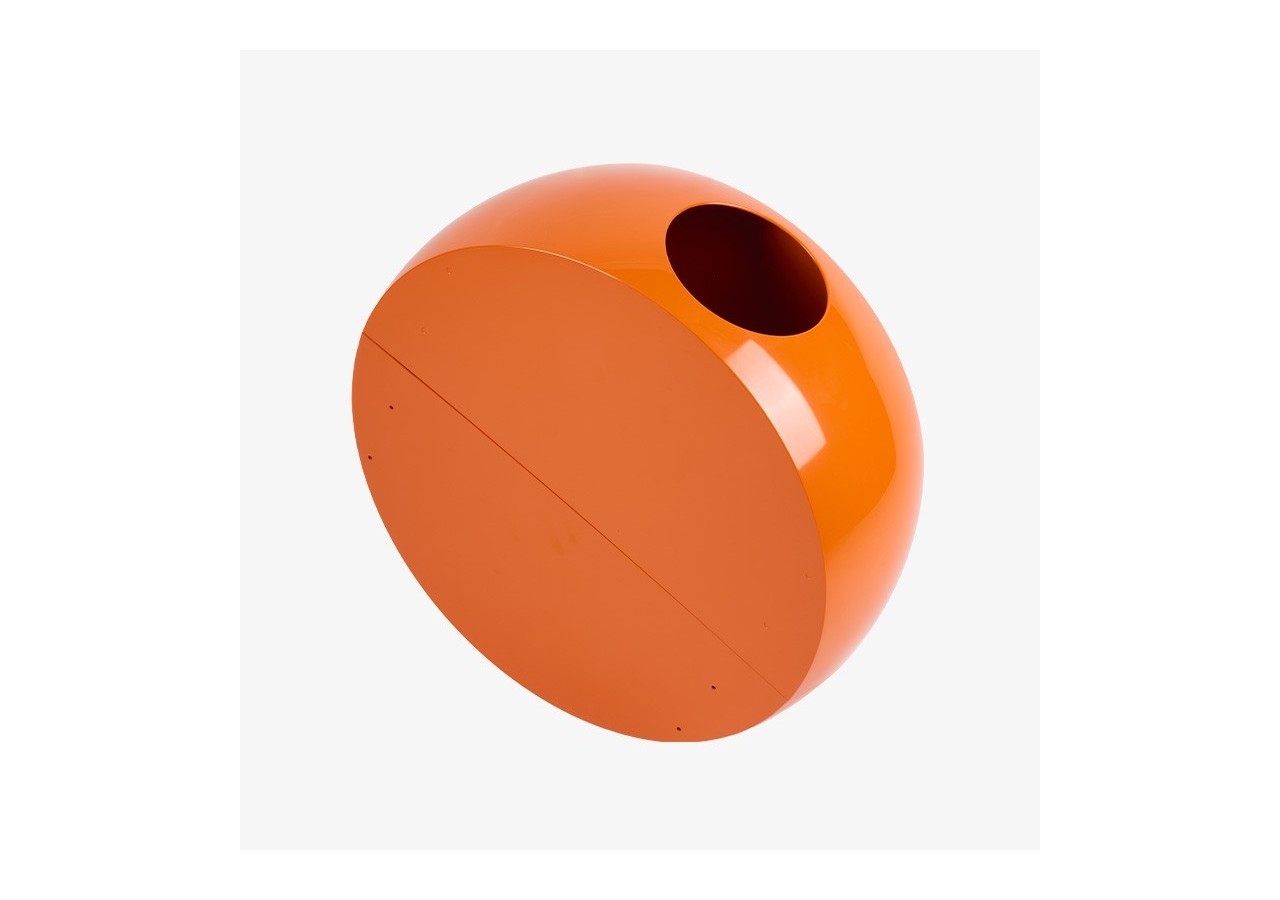 Panier à linge 60l Buc orange brillant - S-DSFBUC020G0507 - Soldidesign