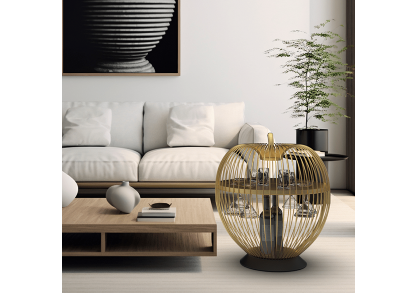 Meuble bar Eva Or - S-DEVA040A0101 - Soldidesign