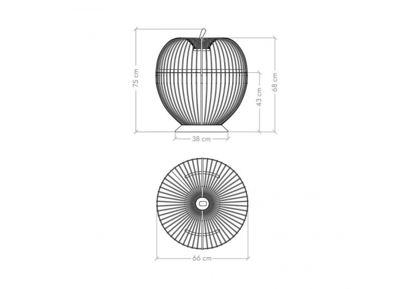 Meuble bar Eva Or - S-DEVA040A0101 - Soldidesign