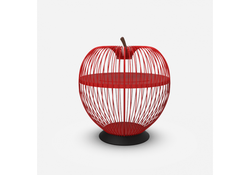 Meuble bar Eva Rouge - S-DEVA040A0102 - Soldidesign