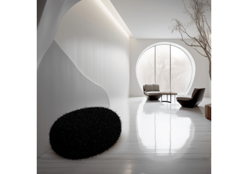 Pouf Design Tatanka noir - TATANKA - Soldidesign