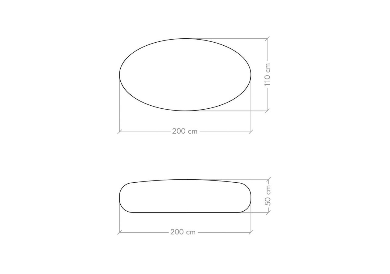 Pouf Design Tatanka noir - TATANKA - Soldidesign