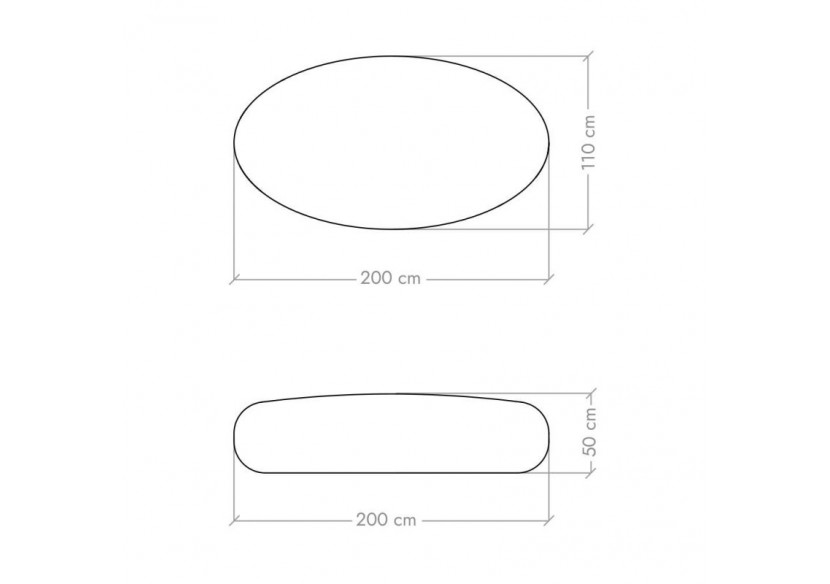 Pouf Design Tatanka noir - TATANKA - Soldidesign