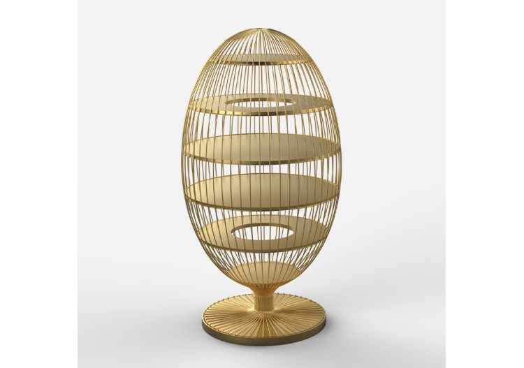 Bibliothèque Sofia Or - S-DSOP050A0104 - Soldidesign