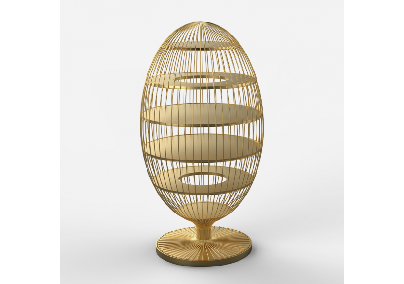 Bibliothèque Sofia Or - S-DSOP050A0104 - Soldidesign