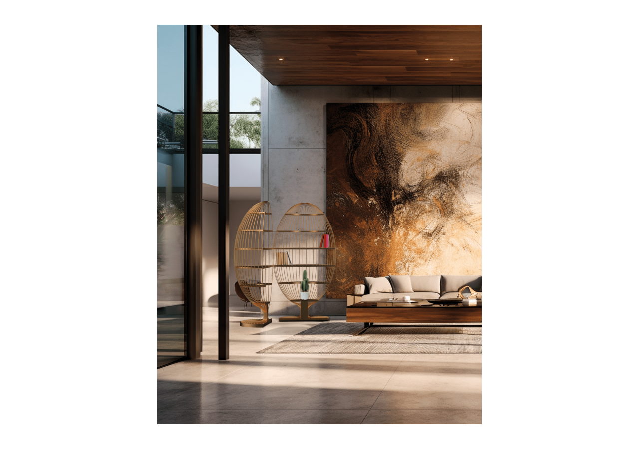 Bibliothèque Sofia Or - S-DSOP050A0104 - Soldidesign