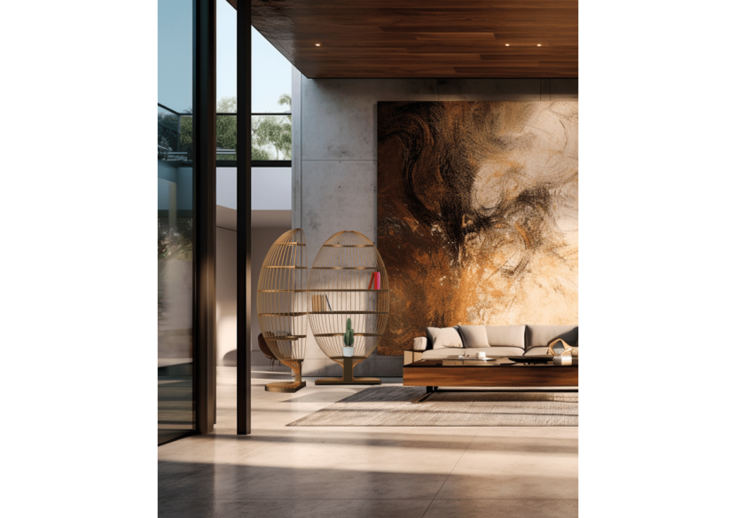 Bibliothèque Sofia Or - S-DSOP050A0104 - Soldidesign