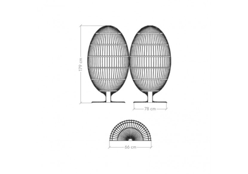 Bibliothèque Sofia Or - S-DSOP050A0104 - Soldidesign