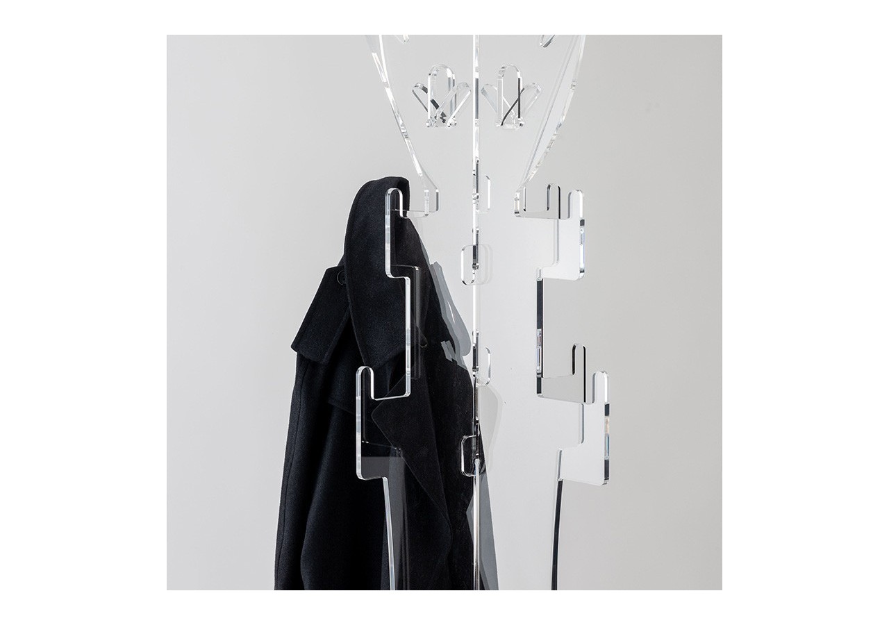 Porte manteau plexiglas transparent - S-DROY070A0101 - Soldidesign