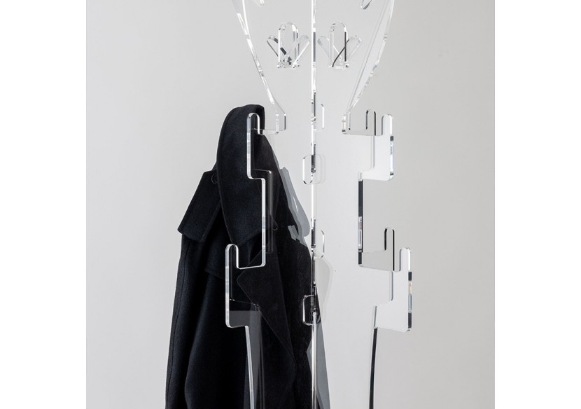 Porte manteau plexiglas transparent - S-DROY070A0101 - Soldidesign